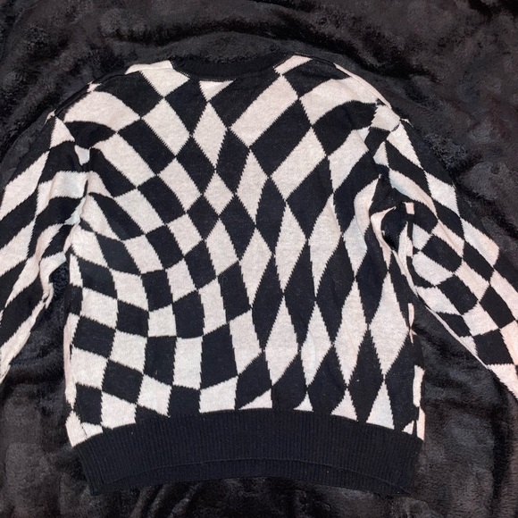 mickey mouse wonky checker sweater - Picture 2 of 3